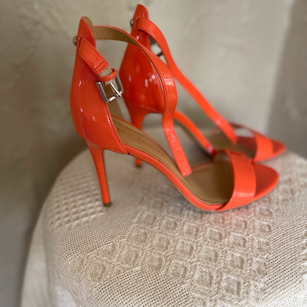 Enzo Angiolini orange heel sandals - Picture 3 of 5